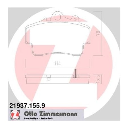 Zimmermann Brake Pad Set, 219371559 219371559